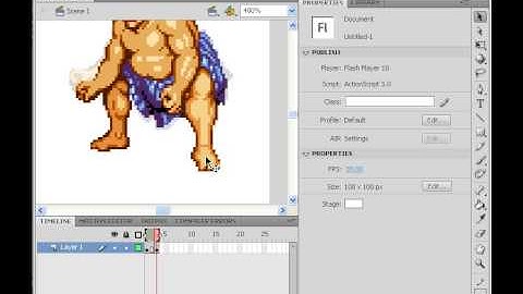 Making an Animated GIF in Flash