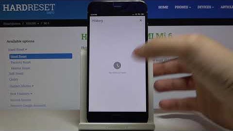 How to Reset Internet History in XIAOMI MI 6 - Clear Browser Data