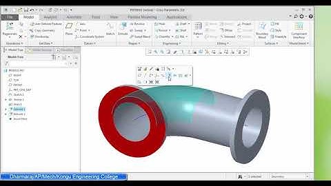 Creo Tutorial Sweep and Pattern