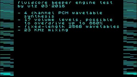 fluidcore - New ZX Spectrum Beeper Routine