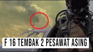 TAK RAGU RAGU 2 PESAWAT ASING DIJATUHKAN JET TEMPUR F 16