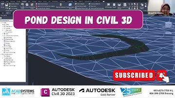 Pond Design in Civil 3D