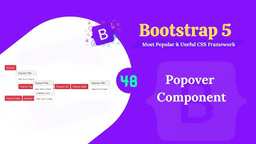 Bootstrap 5 popover  component.