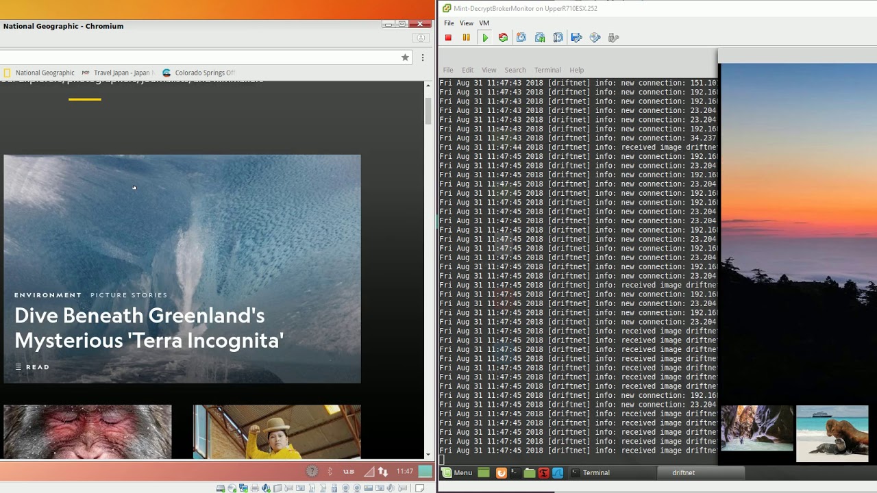 Example of a MITM (man in the middle) attack
