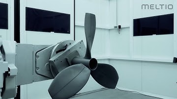 3D Printed 3-axis Naval Propeller - Meltio Engine Robot Integration