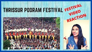 THRISSUR POORAM FESTIVAL REACTION | Kerala Tourism Video | Ashmita Reacts