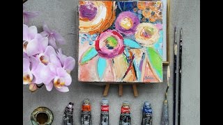 Рисую цветы| Рисую букет маслом Рисую цветы| Рисую букет маслом