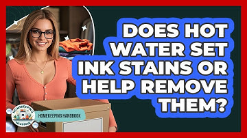 Does Hot Water Set Ink Stains Or Help Remove Them? - Homekeeping Handbook