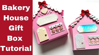 Scrap Diva Designs | Bakery House Gift Box Tutorial | Come see! | EASY
