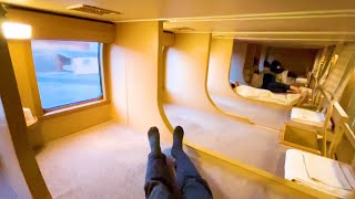 Solo Travel on Japan's Amazing Cheapest Sleeper Train (Tokyo→Takamatsu) | Sunrise Express Seto