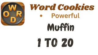 Word Cookies Muffin Answers [1 to 20 Levels] | Under Powerful Category screenshot 3
