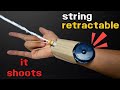 I Made a Retractable String Shooter from Cardboard!