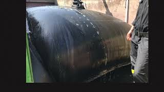 Geotüp Mobil Çamur Susuzlaştırma Sistemi - Petrokimya Çamuru Geotube Mobile Dewatering System