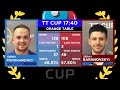 14 сентября  2020. Оранжевый -  Дневной турнир .TT Cup