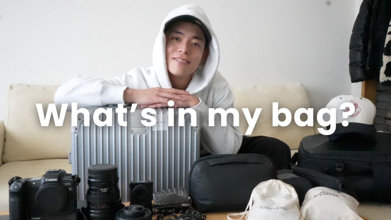【What's in my bag】カバンの中身大紹介 / フィリピンに1ヶ月滞在に向けて(photographer , videographer)