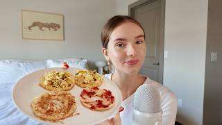 ASMR | eating homemade bagels