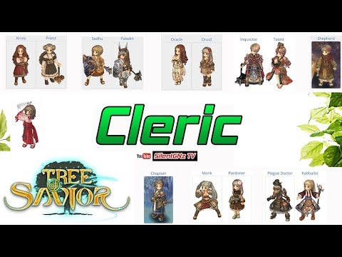 Tree of savior - อาชีพ Cleric อธิบายความสามารถทุกอาชีพในสายนี้