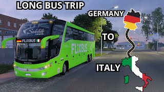 Relaxing 1800KM Road Trip | Hamburg to Milan | Ambient Bus Sounds for Sleep 4K screenshot 5