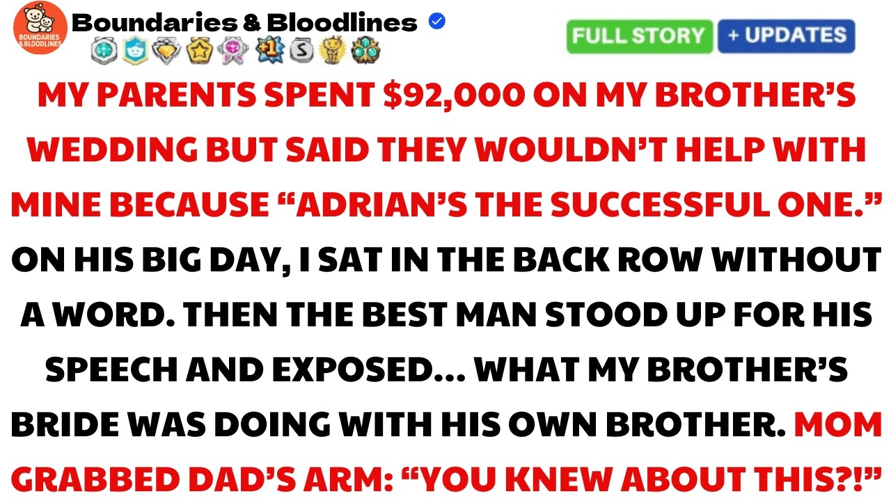 My Parents Said I’d Never Measure Up While Funding My Brother’s $92K Wedding—Then The Truth Came Out