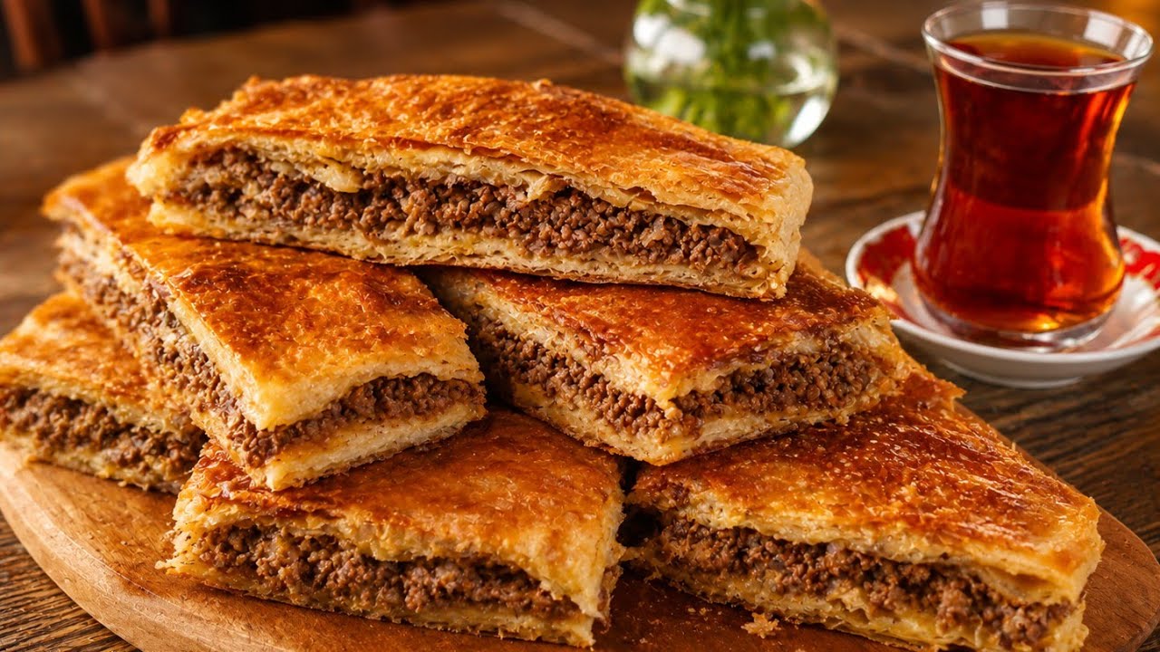 SENDE BİR BÖREK YEMİŞTİK TARİFİ NEYDİ DEDİRTEN 🎉 KAT KAT KIYMALI BÖREK TARİFİ