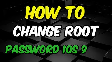 How to change root password for iOS 9.0