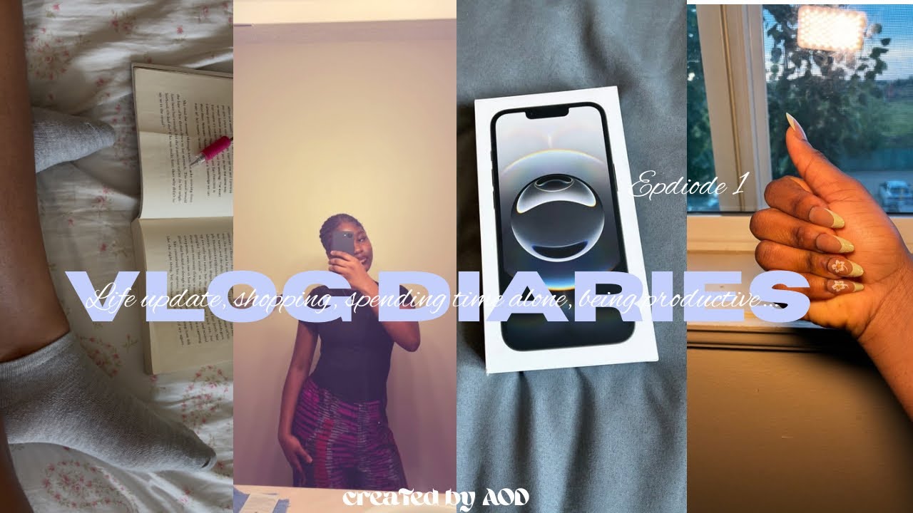 VLOG DIARIES  001🎀| New IPhone | Romanticizing life| Church… #vlogdiaries #aestheticvlog #vlog