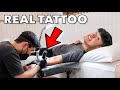 REAL Tattoo Prank on Parents!