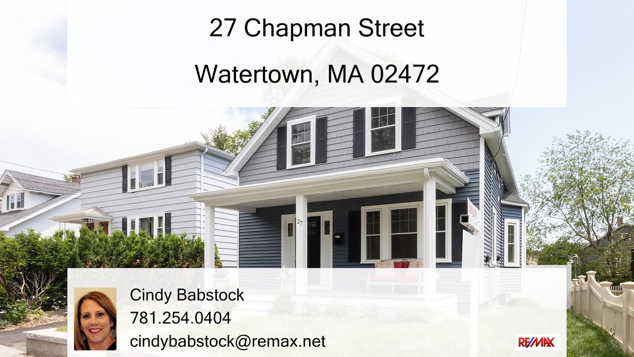27 Chapman Street, Watertown, MA 02472 YouTube