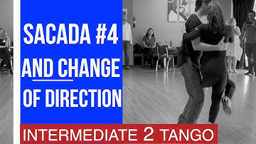 Sacada #4 into change of direction: Intermediate Tango-George & Jairelbhi