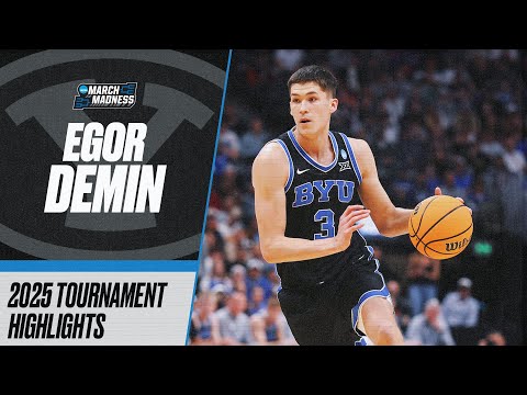 Egor Demin 2025 NCAA tournament highlights