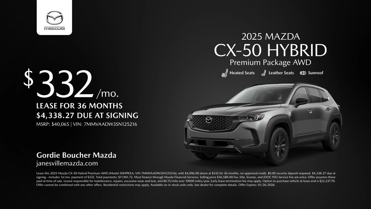 Mazda CX-50 Hybrid 01/26/2026 6818028