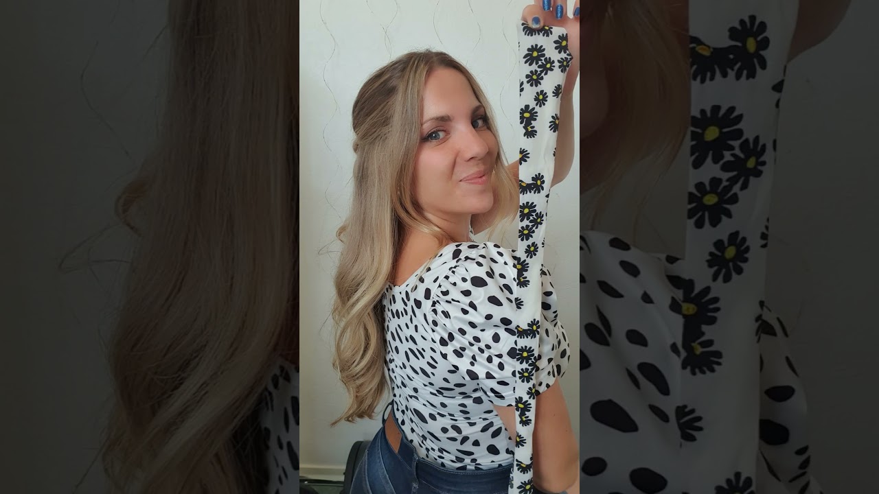 ASTUCE COIFFURE FACILE FOULARD CHEVEUX - RUNNING LATE HALF UP HAIRSTYLE