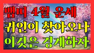 2024년 4월 뱀띠운세, 귀인이 찾아오지만 이것은 경계해야합니다.