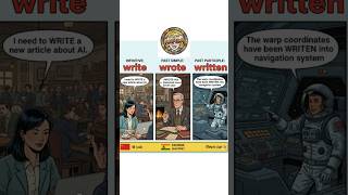WRITE - WROTE - WRITTEN: Master Irregular Verbs! ✍️📚 #EnglishGrammar #Shorts