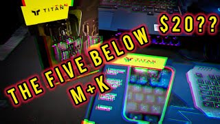 Is Five Below Gaming gear WORTH IT? | Titan Gaming Mouse and Keyboard