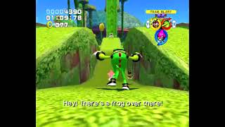 Sonic Heroes (GC) Team Chaotix Frog Forest Extra Mission A-Rank