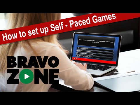 How to set up Self - Paced Mode in the BravoZone