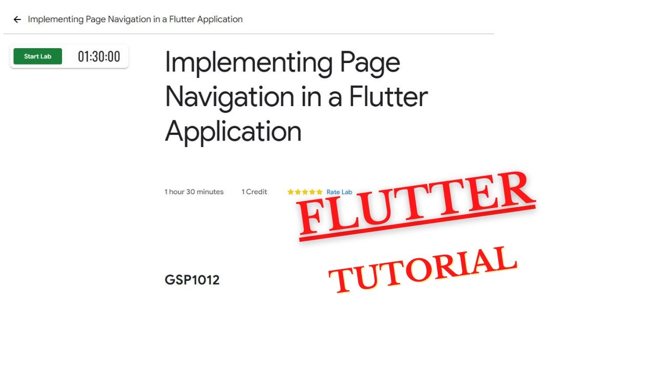 Implementing Page Navigation in a Flutter Application | Qwiklabs ...