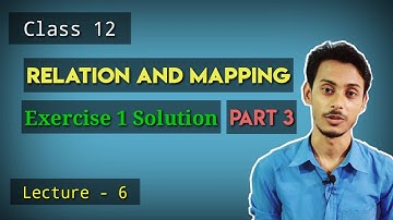Relation and Mapping Exercise 1 Solution Part 3 in Bengali | Relation and Mapping by Imrul Kayesh
