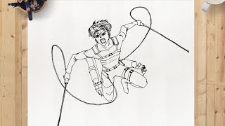 How to Draw LEVI ACKERMAN Easy   Attack on Titan, Step by Step Drawing screenshot 3