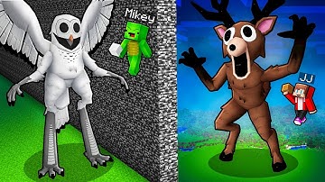 JJ vs Mikey: 99 NIGHTS IN THE FOREST MOB BATTLE in Minecraft - Maizen
