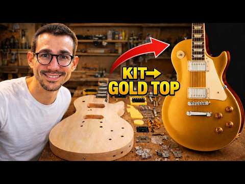 Painting a Les Paul Guitar Kit Gold Top: Prep, Paint, and Nitro Lacquer (Full Tutorial)