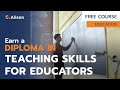 Diploma in teaching skills for educators  free online course with certificate