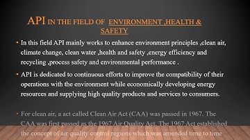 About American Petroleum Institute (API)