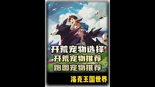 【洛克王国世界】开荒宠物选择保姆级攻略·包含PVE和跑图 #洛克王国世界 #洛克王国世界同行测试 #洛克王国世界攻略 #手游推荐