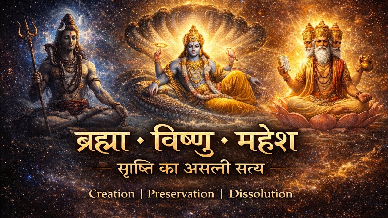ब्रह्मा, विष्णु और महेश का वास्तविक सत्य | सृष्टि, पालन और संहार का रहस्य | Hindu Shastra Truth