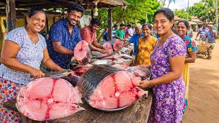Wow! Sri Lanka Market Thermal Mastery Storing Catch Under Heavy Sun Villagers Life