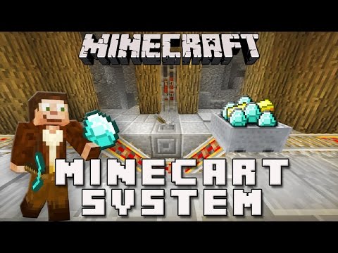 Minecraft: Minecart Station System For A Diamond Mine   (Scarland Survival Base Ep.10)