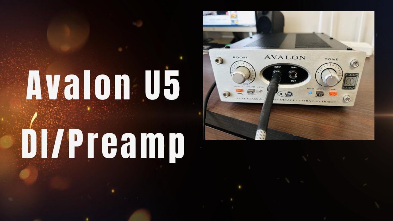 Avalon U5 DI Preamp Bass Test - YouTube