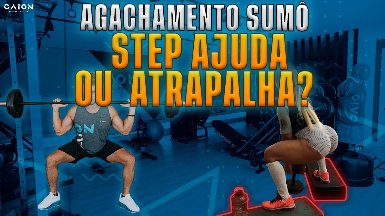 agachamento sumo no step